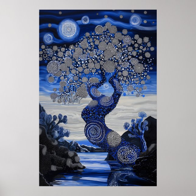 1821 Cosmic Surrealist Dreamscape Poster (Framsidan)