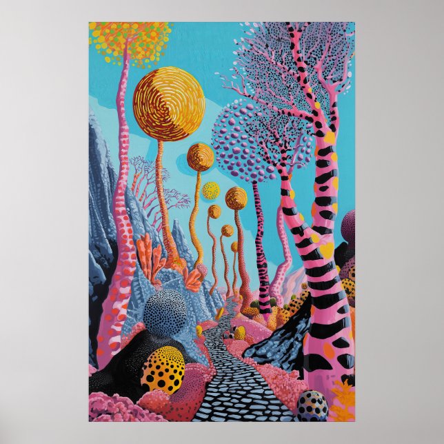 1822 Cosmic Surrealist Dreamscape Poster (Framsidan)