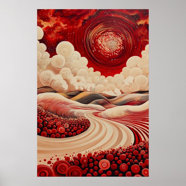 1823 Cosmic Surrealist Dreamscape Poster (Framsidan)