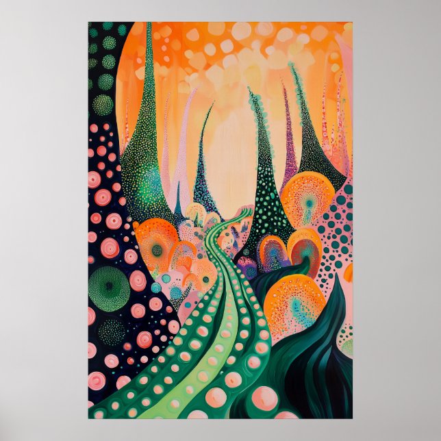 1824 Cosmic Surrealist Dreamscape Poster (Framsidan)