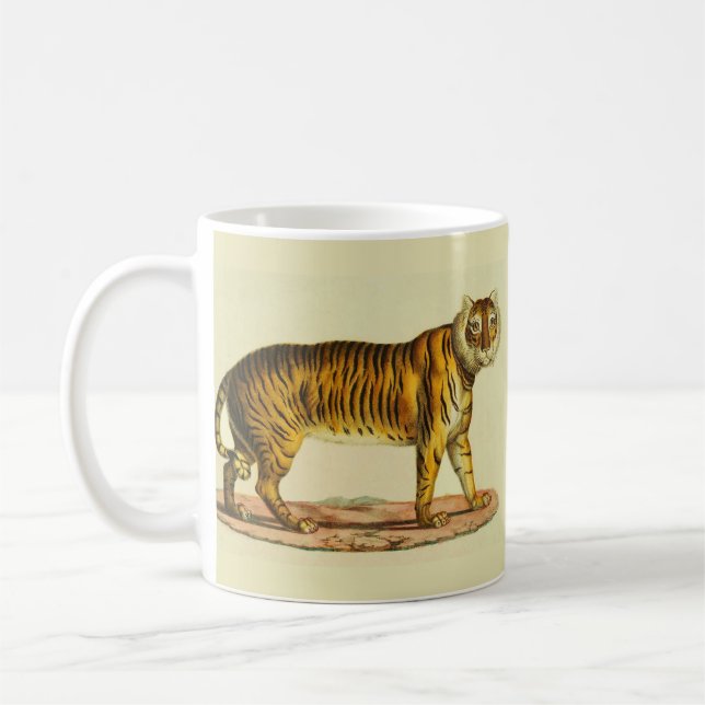 1824 utskrift av tiger kaffemugg (Vänster)