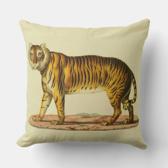 1824 utskrift av tiger kudde (Framsida)