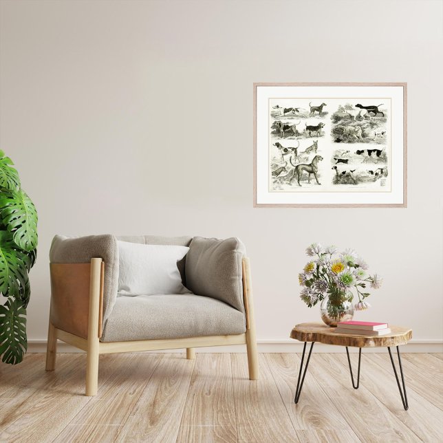1830 Hundraser - Arkivering Skriv ut Poster (Skapare uppladdad)