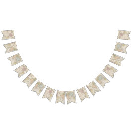 1831 Antik Världskarta Resetema Vimplar