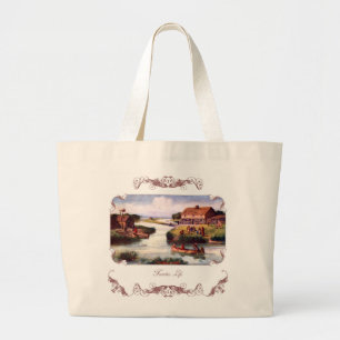 1833 Chicago Frontier Tote Bag Jumbo Tygkasse