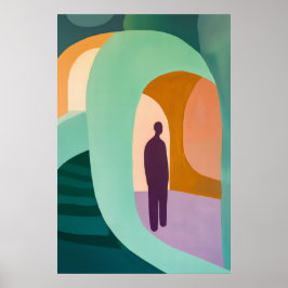 1839 Heroic Figur i Archway Poster