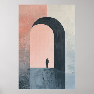 1843 Heroic Figur i Archway Poster