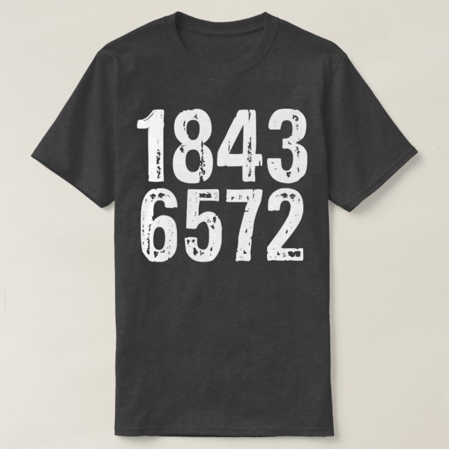 1843 offensiv vuxen humor t shirt (Design framsida)