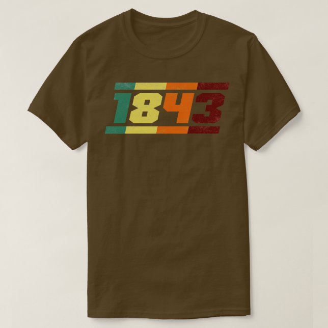 1843-Vintagars retro T Shirt (Design framsida)