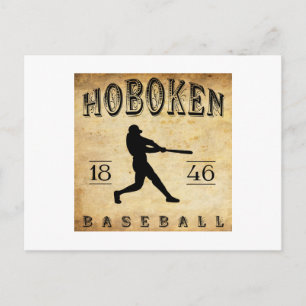 1846 Hoboken New jersey Baseball Vykort