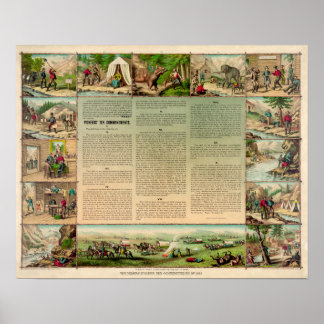 1849 års prickar från gruvarbetarna poster
