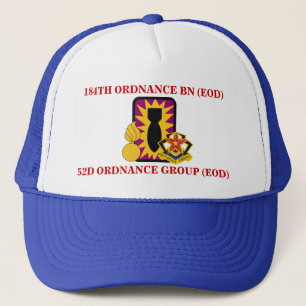 184TH HATT för ORDNANCEBATALJON (EOD) Truckerkeps