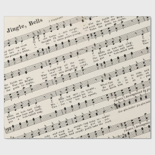 1850 Edition Jingle Klockor Helgdag Wrapping Pappe Presentpapper