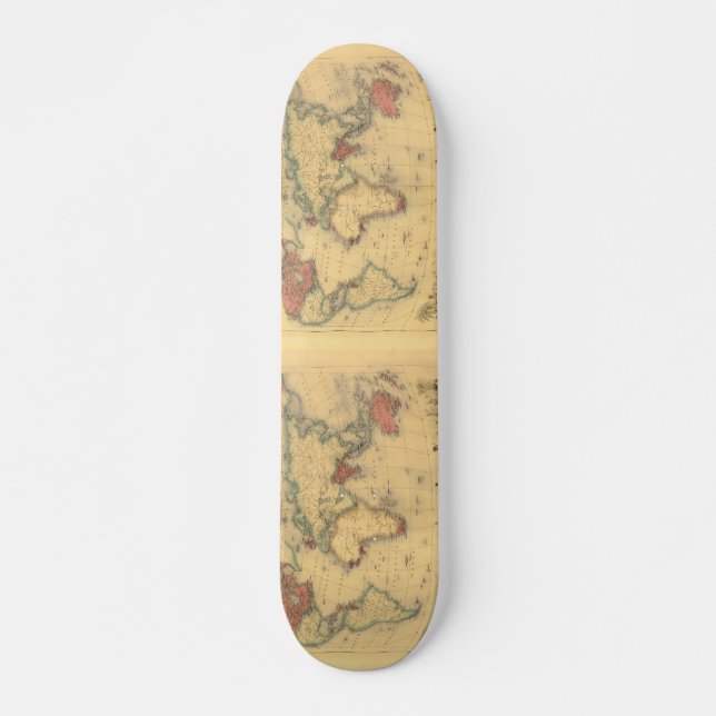 1850'skarta av den brittiska väldealltigenom skateboard bräda 19,5 cm (Framsida)