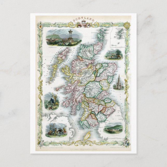 1851 Skottland Vykort (Framsida)