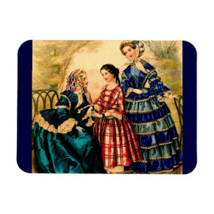 1852 Fransk mode-platta Magnet