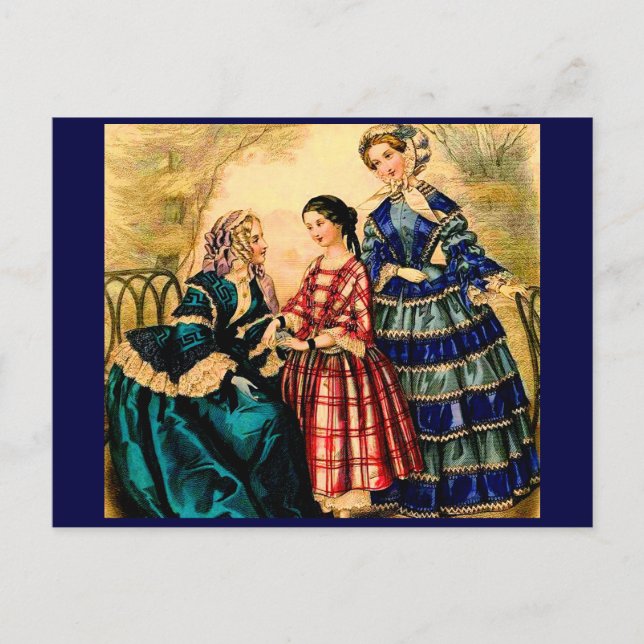 1852 Fransk mode-platta Vykort (Framsida)