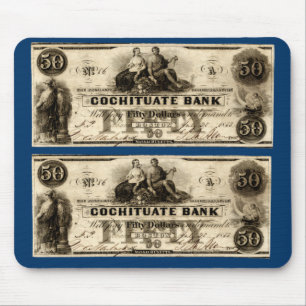 1853 Cochituate 50 Dollar Note Musmatta