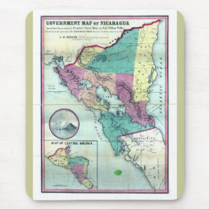1856 Government Karta of Nicaragua by A.H. Jocelyn Musmatta