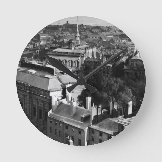 1859:  En beskåda av Boston tittar söder Rund Klocka (Framsida)