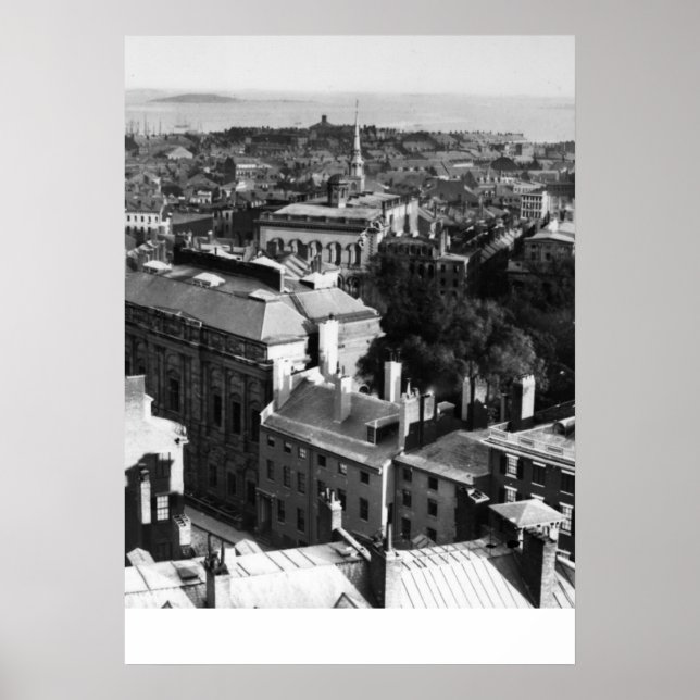 1859: En sydlig syn på Boston tittar Poster (Framsidan)