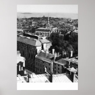 1859: En sydlig syn på Boston tittar Poster