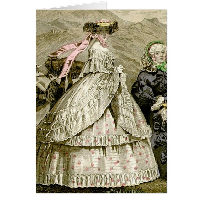 1859 Mode Hälsningskort (Framsidan)
