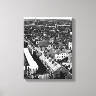 1859: Staden av Boston, Massachusetts Canvastryck