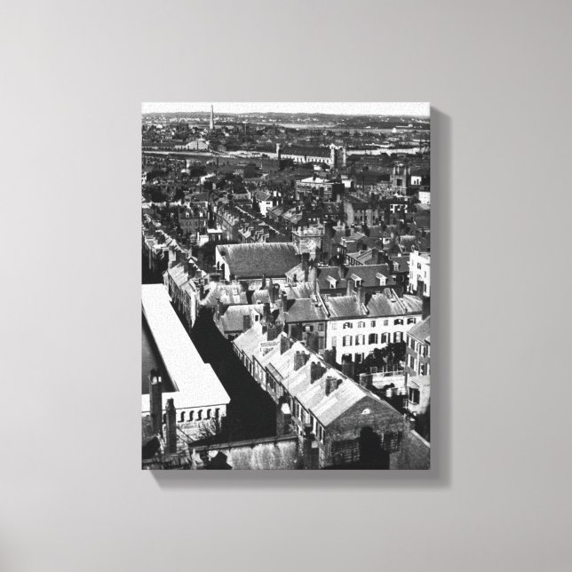 1859: Staden Boston, Massachusetts Canvastryck (Framsida)