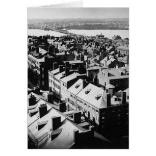 1859: Staden Boston, Massachusetts Hälsningskort