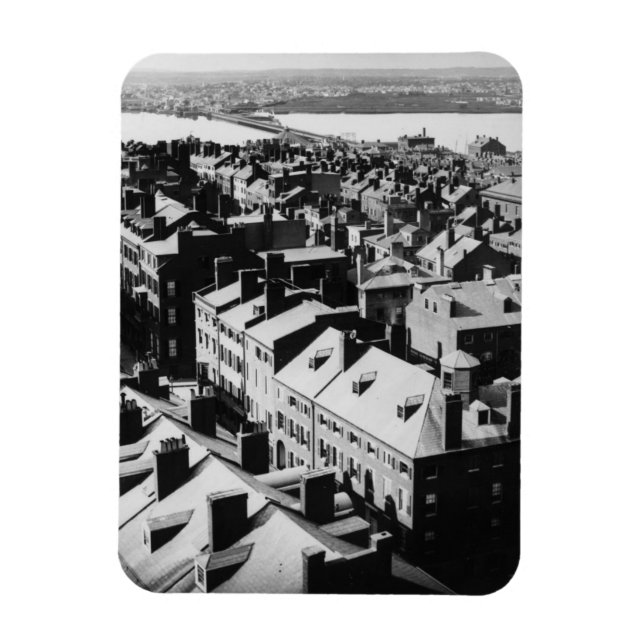 1859: Staden Boston, Massachusetts Magnet (Vertikal)