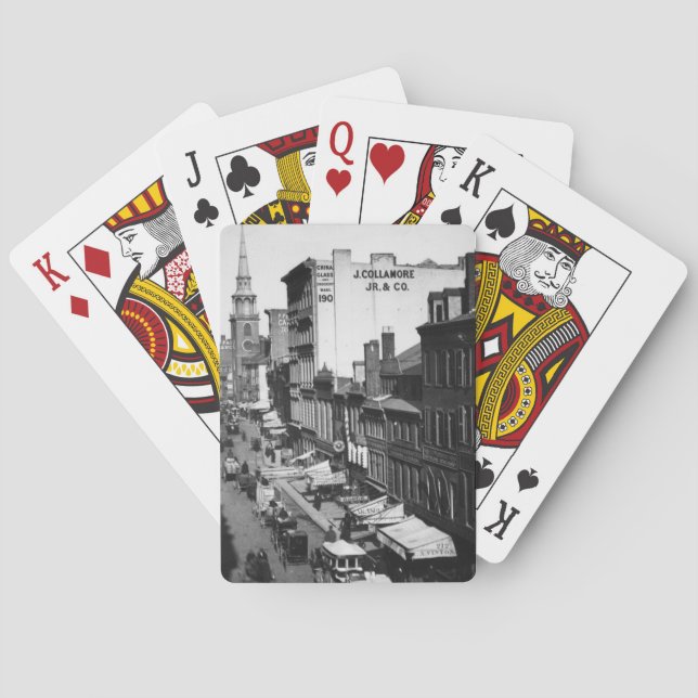 1859:  Trafikera och shoppar på den Washington Casinokort (Baksidan)