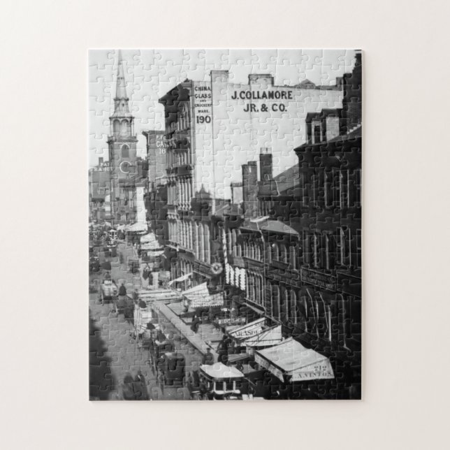 1859:  Trafikera och shoppar på den Washington Pussel (Vertikal)