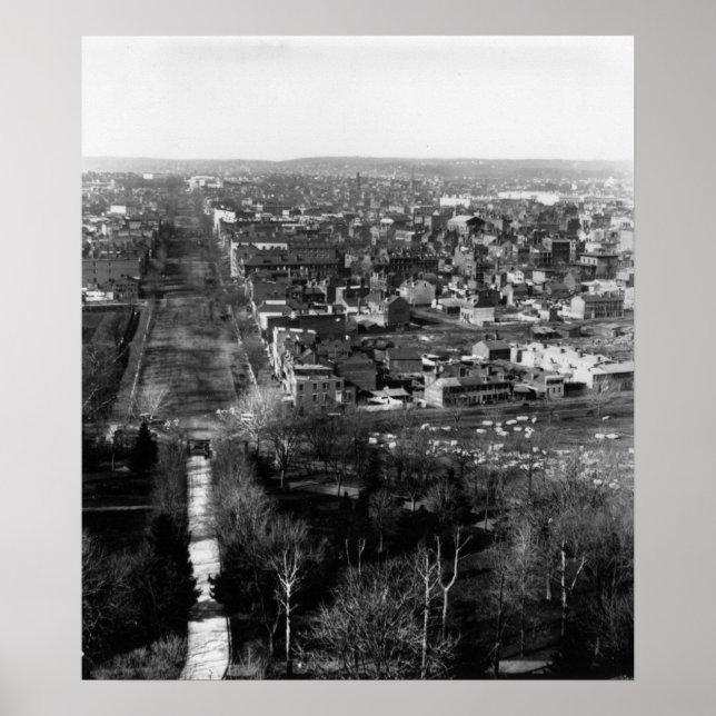 1859: Washington, DC, USA:s huvudstad Poster (Framsidan)