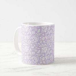 1860-talets Blommigt, Blek Orchid Coffee Mugg