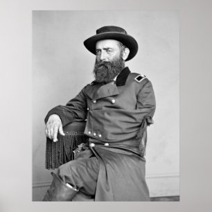 1860-talets officer vid civila Krig Poster