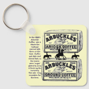 "1860's Arbuckles' kaffe" Nyckelring