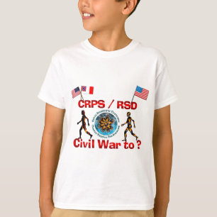 1861 till? Krigflaggor för CRPS RSDCivil Tee Shirt