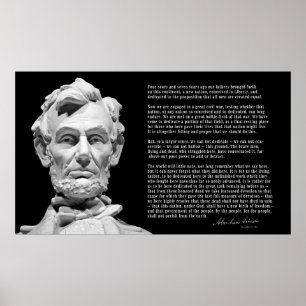 1863 GETTYSBURG ADRESS POSTER