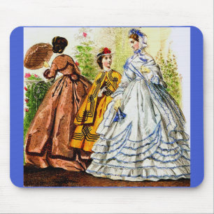 1863 Journal Des Jeunes Personnes mode plåt Musmatta