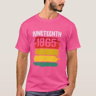 1865-18 juni 1981 Flagga för svart frihet T Shirt