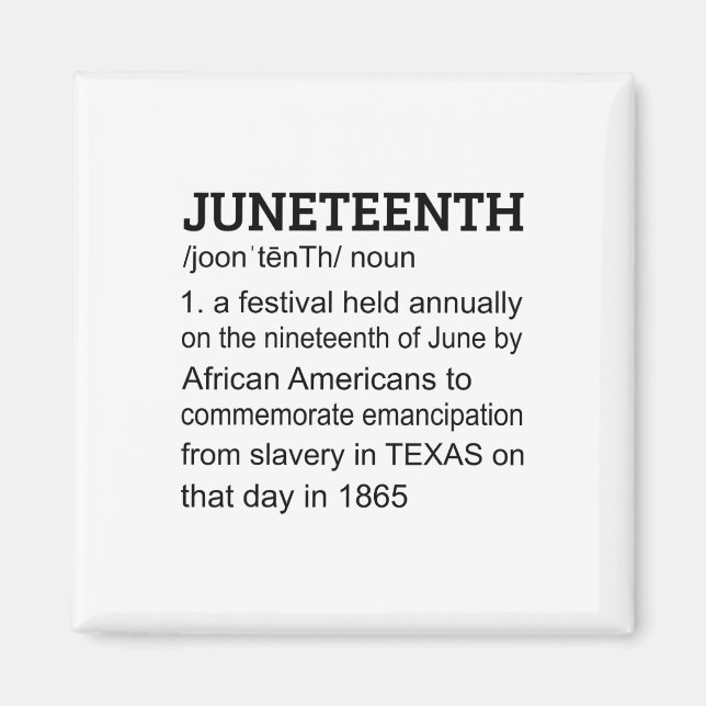 1865 African American Black Definition Magnet (Framsidan)