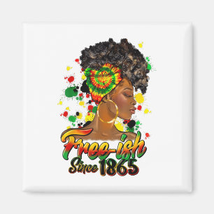 1865 African American Freedom Black Magnet