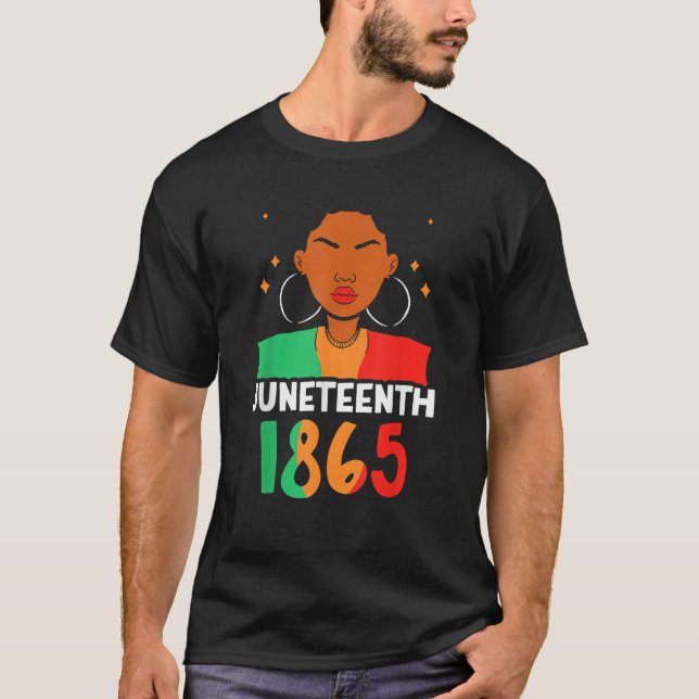 1865-Afrikan Black American USA Usa Ameri T Shirt (Framsida)