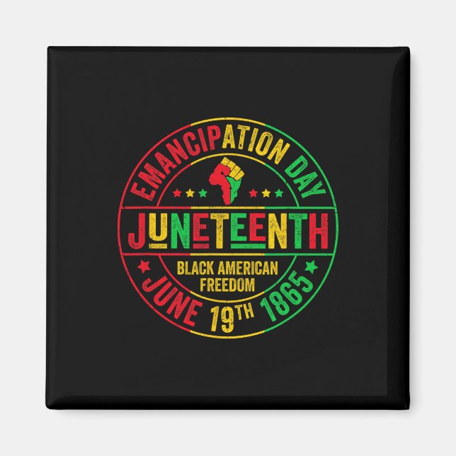 1865 afrikansk amerikansk fridens elfte firande magnet (Framsidan)