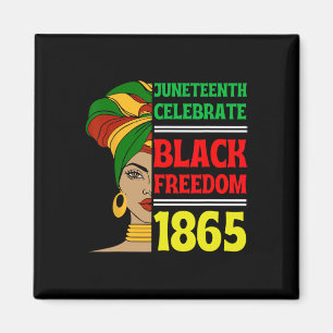 1865 afrikansk ki 18:e firandefrihet magnet