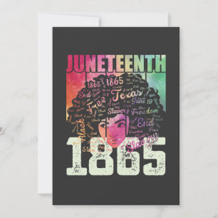 1865 afrikansk svart frihet 1865 inbjudningar