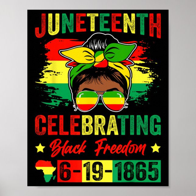 1865 afrikansk svart frihet 1865 poster (Framsidan)
