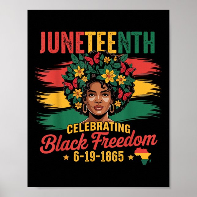 1865 afrikansk svart frihet 1865 poster (Framsidan)