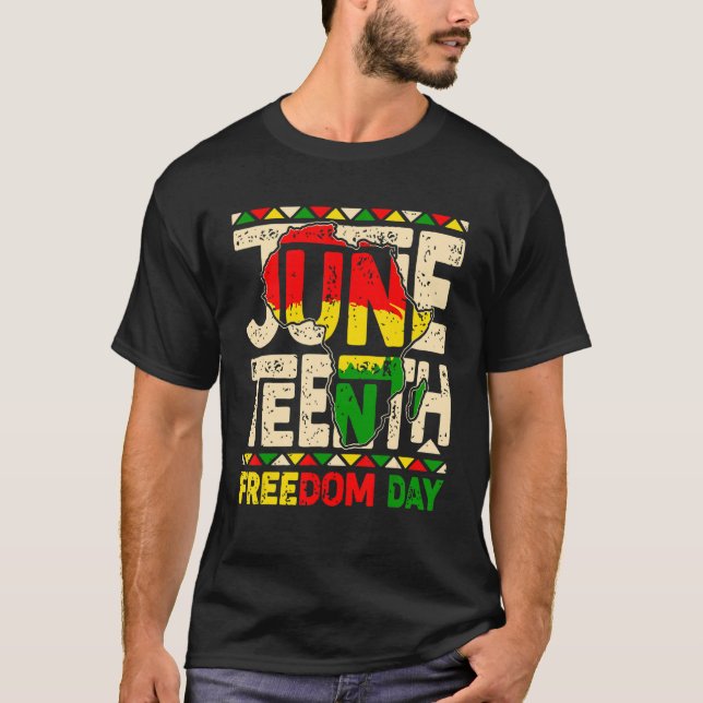 1865 afrikansk svart frihet 1865 t shirt (Framsida)